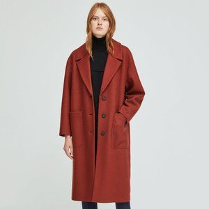 NWT Harris Wharf London Oversized Rust Coat
